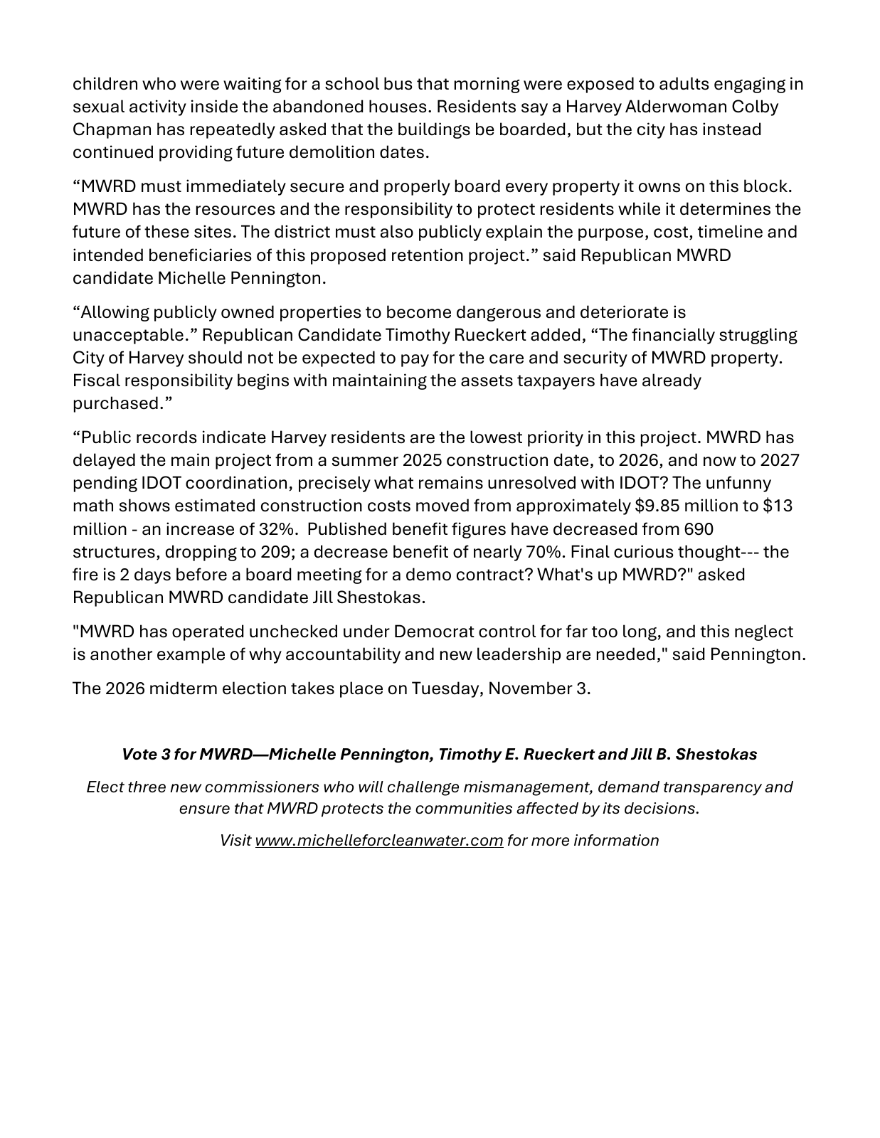 September 1 Harvey press release, page 2